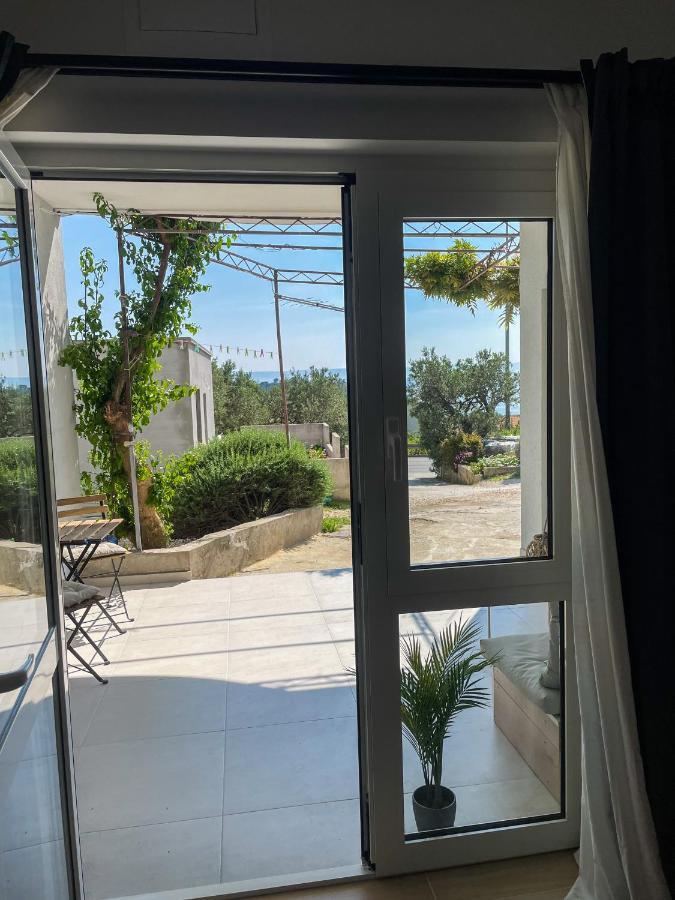 Modern Studio Overlooking Downtown Makarska Bagian luar foto