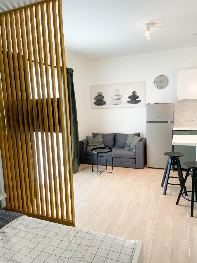 Modern Studio Overlooking Downtown Makarska Bagian luar foto